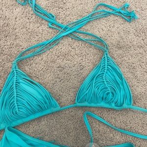 Turquoise string bikini PQ SWIM